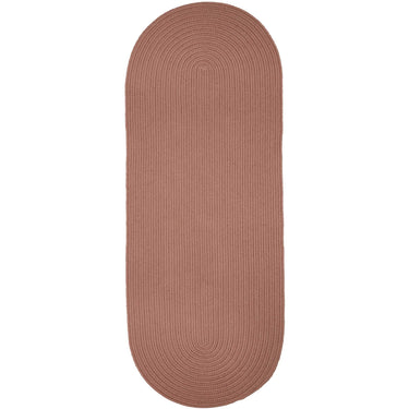Wool Solids Area Rug - Runner - S106 Old Rose